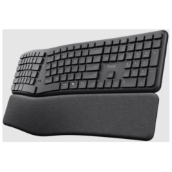 Trust Keyra ergo multiwireless tastatura, US layout,USB-C, USB-A, bluetooth - thumbnail 1