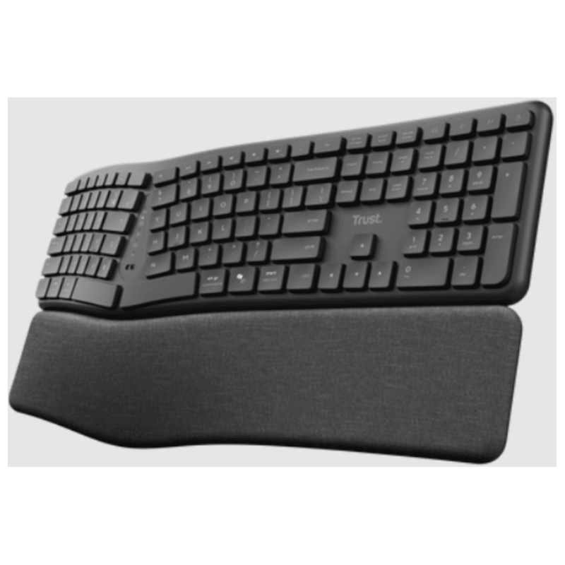 Trust Keyra ergo multiwireless tastatura, US layout,USB-C, USB-A, bluetooth - image 1