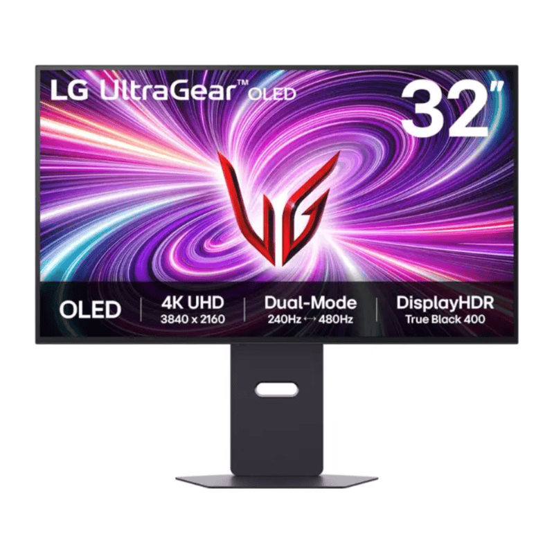 LG 32" 4K OLED UltraGear MonitRGB, Dual-Mode, UHD, 3840x2160480Hz, 1300cd, 0.03ms, 1500000:1, DP - image 1