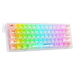 ReDragon Mehanička Gaming Tastatura Fizz K617 CT RGB Bijela - Red Switch, 61 tipka, RGB osvetljenje, izdržljivost 50 miliona klikova - thumbnail 2