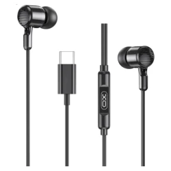 XO In-Ear Slušalice sa mikrofonom Type-C Music EP81 Black - thumbnail 1