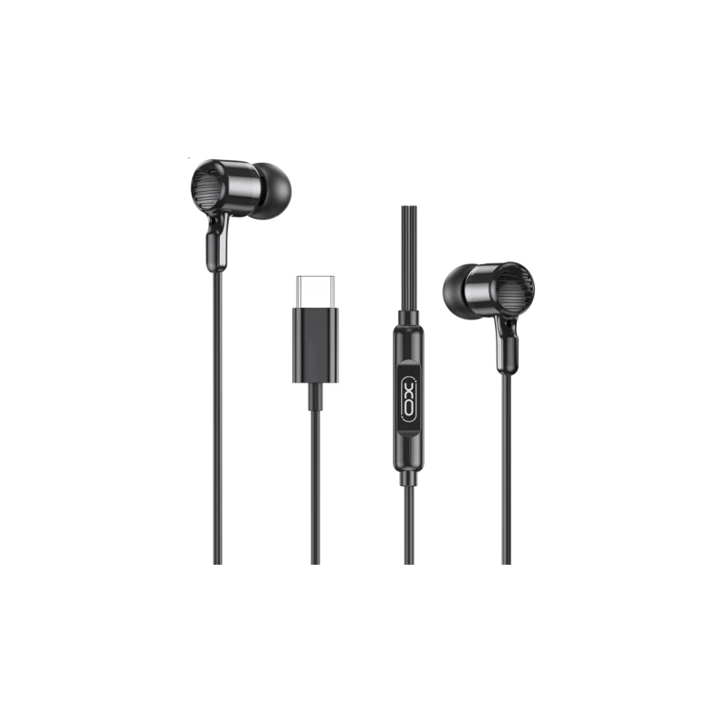 XO In-Ear Slušalice sa mikrofonom Type-C Music EP81 Black - image 1