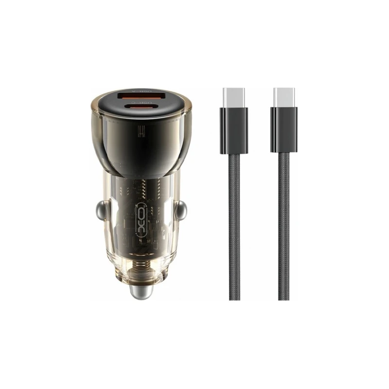 XO CC60 Car charger 60W + Type-C Cable - image 1