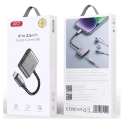 XO NB-R258B Adapter Lightning to Lightning + 3.5mm konektor - thumbnail 2