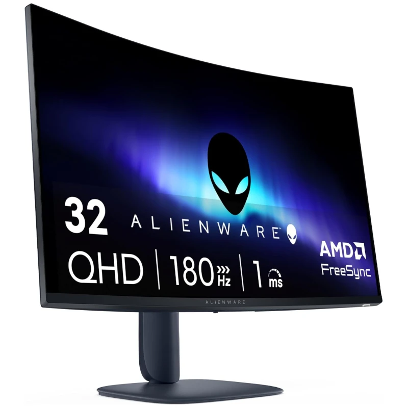 DELL Alienware AW3225DM 32" Gaming Monitor Zakrivljen, QHD, 180Hz, VA, 2560x1440, Full Ergo - image 1