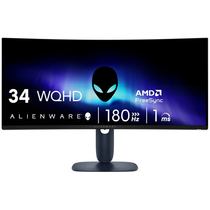 DELL Alienware AW3425DWM Zakrivljeni Gaming Monitor 34" WQHD, 180Hz, VA, Full Ergo, 21:9 - image 1