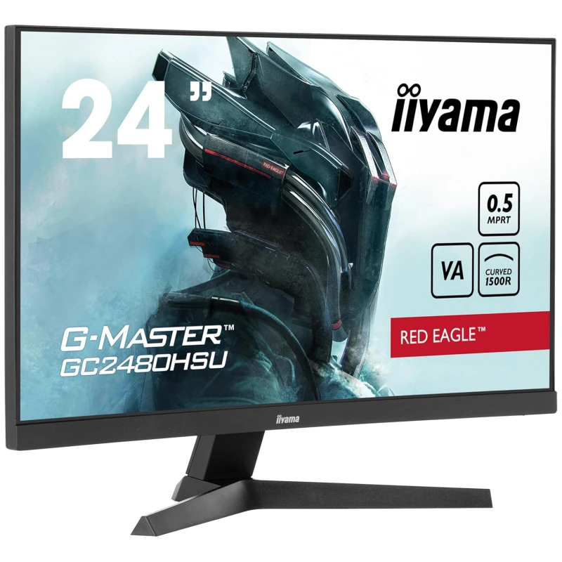 IIYAMA Zakrivljeni LED monitor GC2480HSU-B1 23.6", Full HD, 180Hz, HDMI - image 1