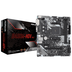 ASROCK MB B450M-HDV R4.0AMD B450;AM4;2xDDR4VGA,DVI,HDMI,micro ATX - thumbnail 1