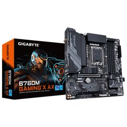 Gigabyte B760M Gaming X AX G12LGA1700; 4xDDR5; 2xM.2; 4xSATA8xUSB; HDMI, DP; WIFI; mATX; - thumbnail 1