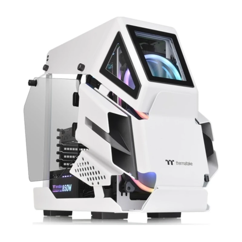 Thermaltake AH T200 SnowmATX, 2x TG panels, white - image 1