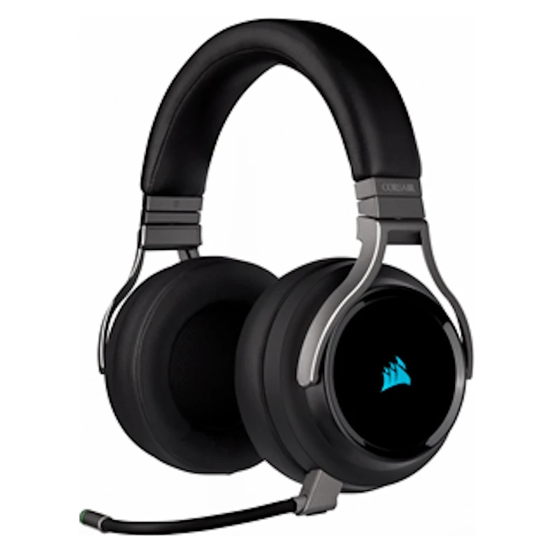 Corsair VIRTUOSO RGB WirelessHigh-Fidelity Gaming HeadsetCarbon - image 1
