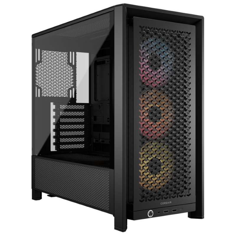 CORSAIR FRAME 4000D RS ARGB3xRS120 ARGB fans, 360mm rad170mm cooler, 430mm GPU, ATX, Black - image 1