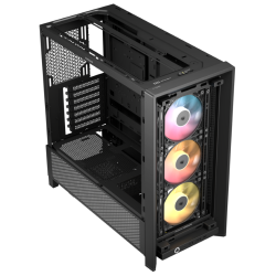 CORSAIR FRAME 4000D RS ARGB3xRS120 ARGB fans, 360mm rad170mm cooler, 430mm GPU, ATX, Black - thumbnail 4