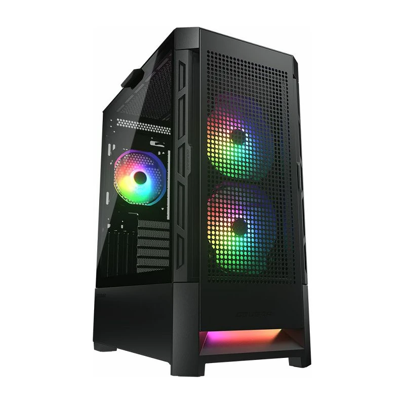COUGAR Kućište AIRFACE ECO RGB Srednji toranj, RGB osvjetljenje, crno, prozračan dizajn - image 1