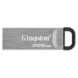 Kingston FD 256GB USB3.2 DTKNDataTraveler KysonStylish Capless Metal Case,r/w:200/60MBs - thumbnail 1