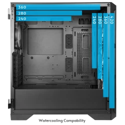 Chieftec Apex Lumo case4x140mm ARGB PWM fans, mesh400mm GPU, 175mm Cooler, 420mm Radiator - thumbnail 3