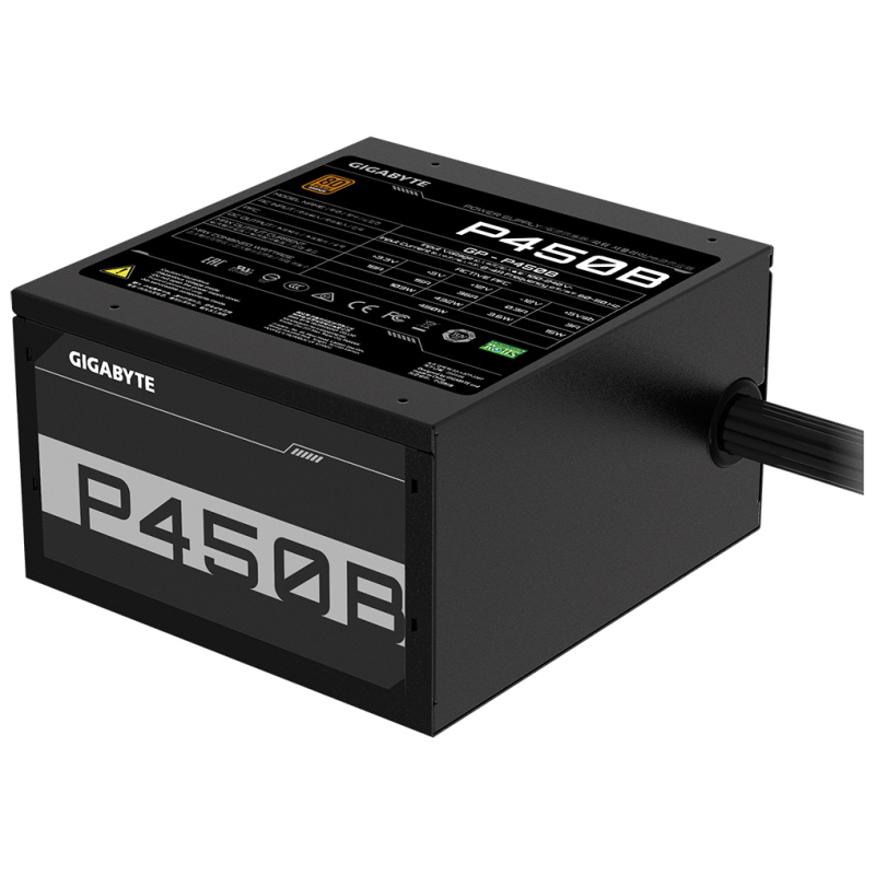 GIGABYTE PSU 450W 80+ bronze6xSATA,2xPCIe 6+2 Pin,3x4Pin,1xFloppy - image 1