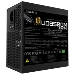 Gigabyte PSU 850W PCIe 5.0;Gold Modular; 1xMB, 2xCPU;1xPCIe 5.0, 4xPCIe, 8xSATA - thumbnail 2