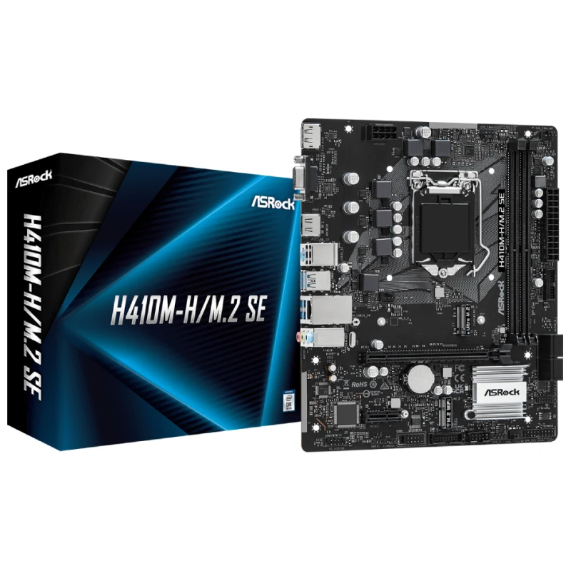 ASROCK MB H410M-H/M.2 SEIntel H370; LGA1200; 2xDDR44xSATA3; M.2; DP; HDMI; mATX; - image 1