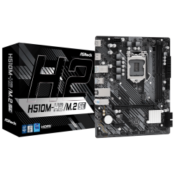 ASROCK MB H510M-H2/M.2 SEIntel H470, LGA1200, 2xDDR44xSATA, M.2, 2xHDMI, RAID, microATX - thumbnail 1