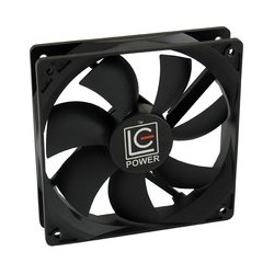 LC-Power Case fan LC-CF-120120x 120x25 mm,12V 4 pin PWMsleeving&anti-vibration washers - thumbnail 1