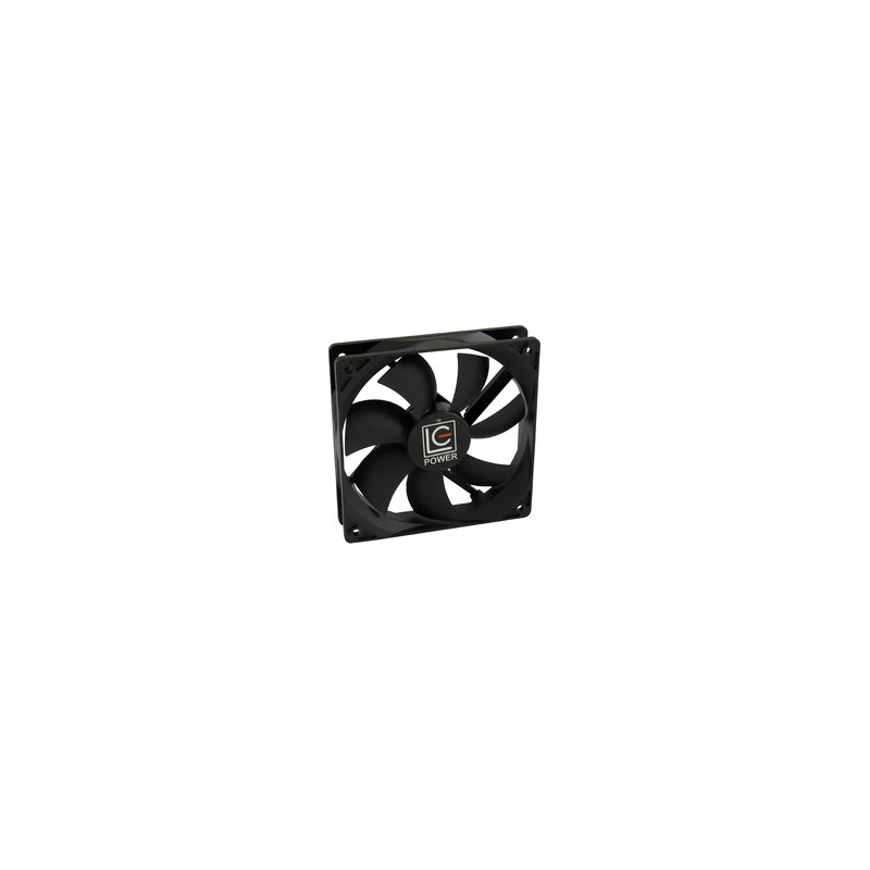 LC-Power Case fan LC-CF-120120x 120x25 mm,12V 4 pin PWMsleeving&anti-vibration washers - image 1