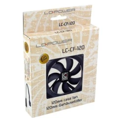 LC-Power Case fan LC-CF-120120x 120x25 mm,12V 4 pin PWMsleeving&anti-vibration washers - thumbnail 2
