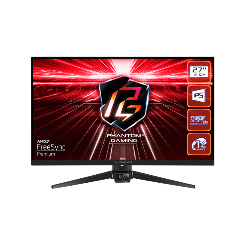 ASROCK MONITOR PG27FF1A 27"FLAT GAMING;FHD;165Hz;1ms;2xHDMI;2xDP;Speaker,Swivel,Tilt - image 1