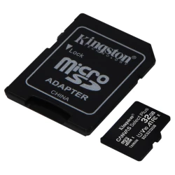 Kingston microSD 32GB Class 10Canvas Select PlusSD adapter;100MBs Read,Class 10 UHS-I - thumbnail 2