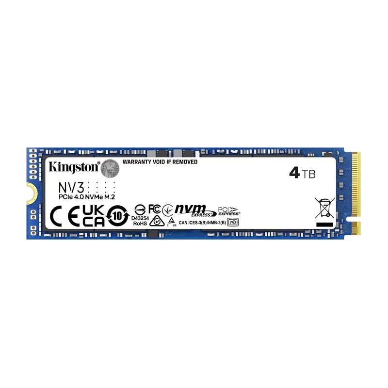 Kingston SSD 4TB NV3NVMe PCIe Gen 4.0x4R/W : 6000/5000MB/s - image 1