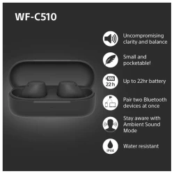 Sony bežične slušalice WF-C51011 sati trajanja baterije,s još 11 sati u kutijici za punjenje; - thumbnail 3