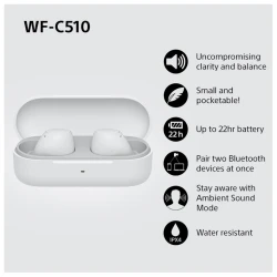 Sony bežične slušalice WF-C51011 sati trajanja baterije,s još 11 sati u kutijici za punjenje; - thumbnail 3