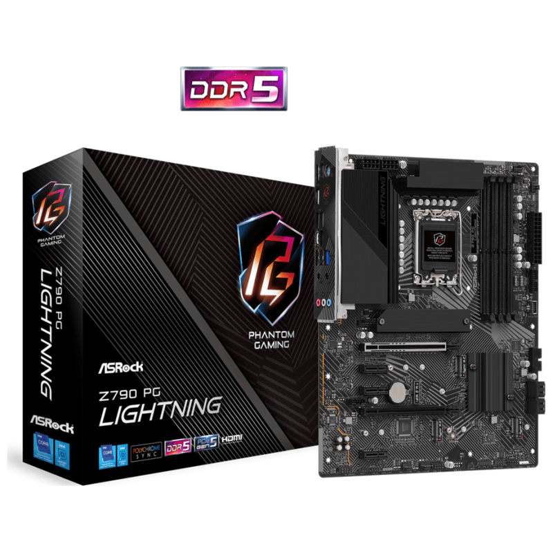 ASROCK MB Z790 PG LIGHTNINGINTEL Z790; LGA1700; 4xDDR54xM.2; 4xSATA; RAID; HDMI; ATX - image 1