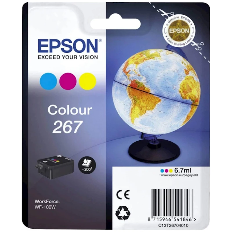 Tinta EPSON 267 WF-100W color - image 1