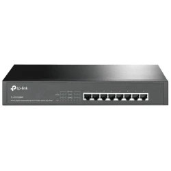 TP-Link 8-Port Gigabit PoE+ Prekidač - 8x RJ45, 126W PoE, Rack, Čelično kućište - thumbnail 1