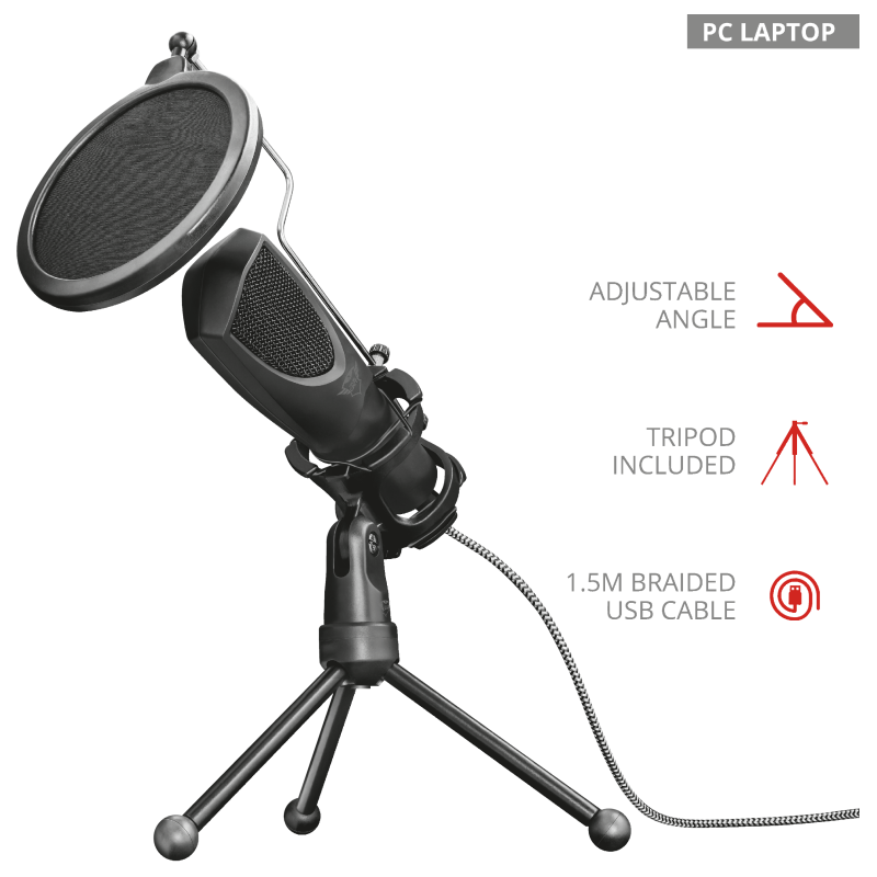 Trust GXT232 streamin mikrofon Mantis - image 1