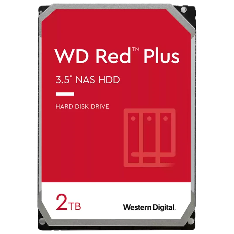 WD NAS Crveni Plus 2TB, CMR, 3.5", 64MB, 5400 RPM, SATA - image 1