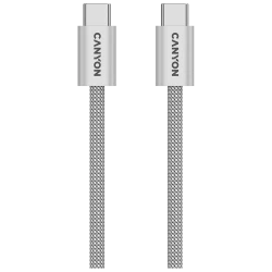 CANYON cable OnWire 60MG C-C 60W Magnet Braided 1m Light Grey - thumbnail 1