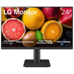 LG monitor 24MS550-B (23.8'')FHD 100Hz, IPS, 5ms, 250cdHDMI, VESA 75x75, Tilt, 2x2W Speaker - thumbnail 1