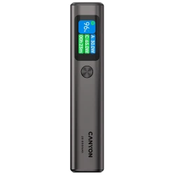 CANYON Eksterni punjač OnPower 230 TFT 20000 mAh, PD 130W, tamno sivi - thumbnail 1