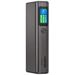 CANYON Eksterni punjač OnPower 230 TFT 20000 mAh, PD 130W, tamno sivi - thumbnail 2