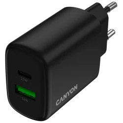 Canyon Punjač OnCharge 250 25W, 1xPD, 1xQC, EU, Crni - Brzo punjenje, univerzalna kompatibilnost - thumbnail 4