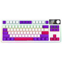 Lorgar Bežična TKL Mehanička Gaming Tastatura Pro Bijela, EN raspored, RGB, dugotrajna baterija, kompaktni dizajn - thumbnail 1