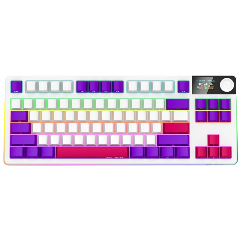 Lorgar Bežična TKL Mehanička Gaming Tastatura Pro Bijela, EN raspored, RGB, dugotrajna baterija, kompaktni dizajn - image 1