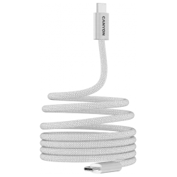 CANYON cable OnWire 60MG C-C 60W Magnet Braided 1m White - thumbnail 2