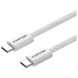CANYON cable OnWire 60MG C-C 60W Magnet Braided 1m White - thumbnail 3