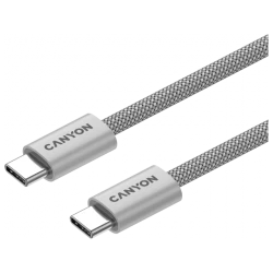 CANYON cable OnWire 60MG C-C 60W Magnet Braided 1m Light Grey - thumbnail 3