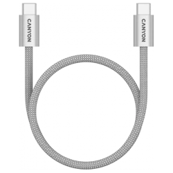 CANYON cable OnWire 60MG C-C 60W Magnet Braided 1m Light Grey - thumbnail 4