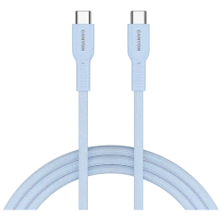 CANYON cable OnWire 60CL C-C 60W COLOR Braided 1m Light Blue - thumbnail 1