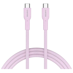 CANYON cable OnWire 60CL C-C 60W COLOR Braided 1m Pink - thumbnail 1